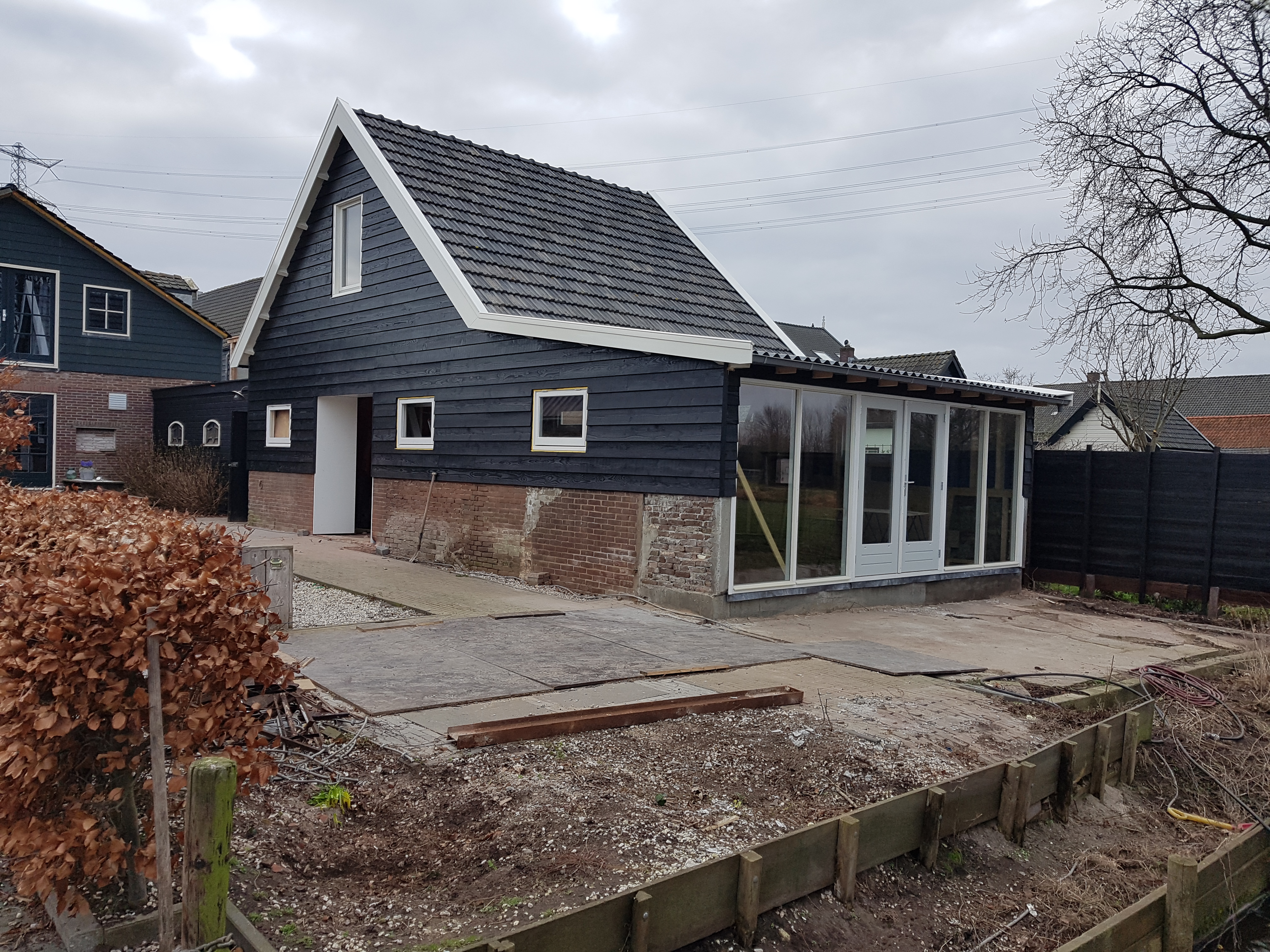 Nieuwe Schuur na Stormschade