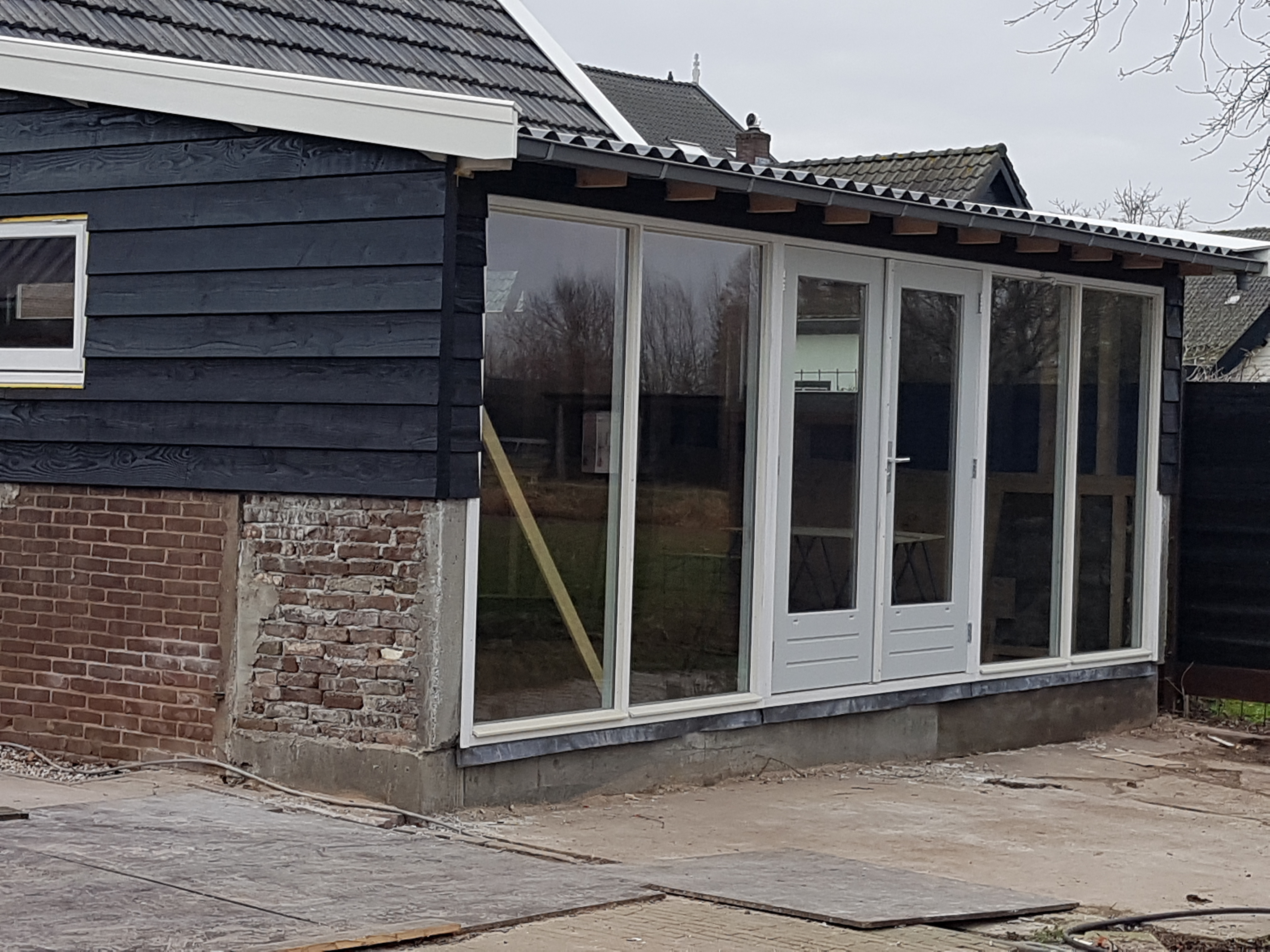 Nieuwe Schuur na Stormschade