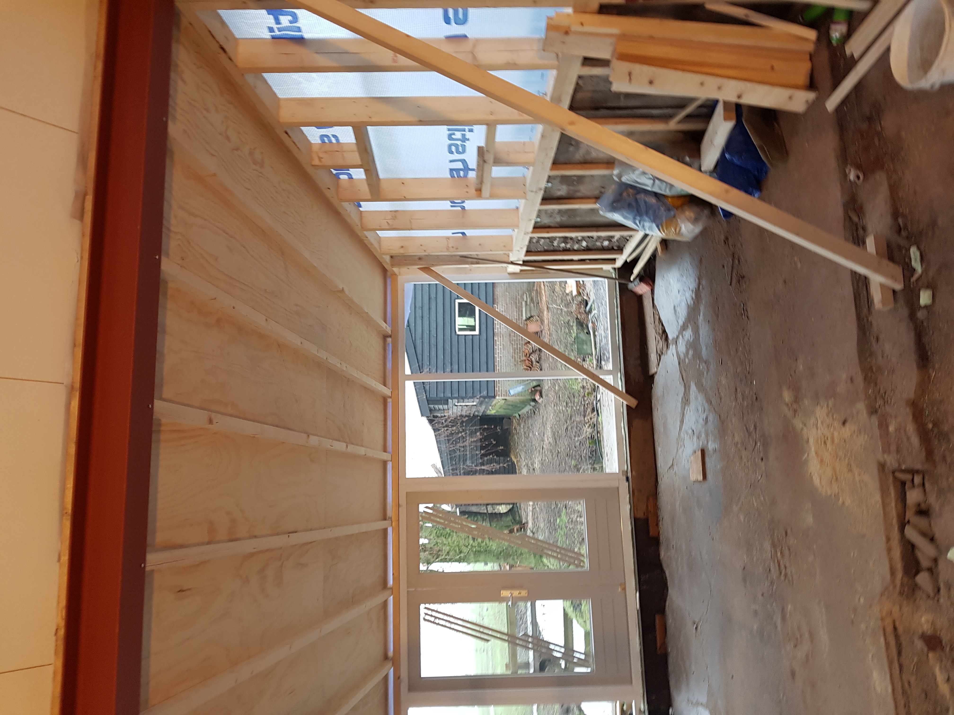 Nieuwe Schuur na Stormschade